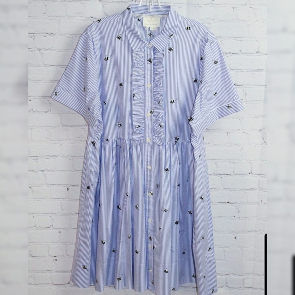 Kate Spade NWOT Abuzz Poplin Dress - Picture 6 of 7